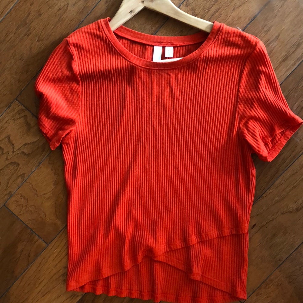 Bright orange shirt